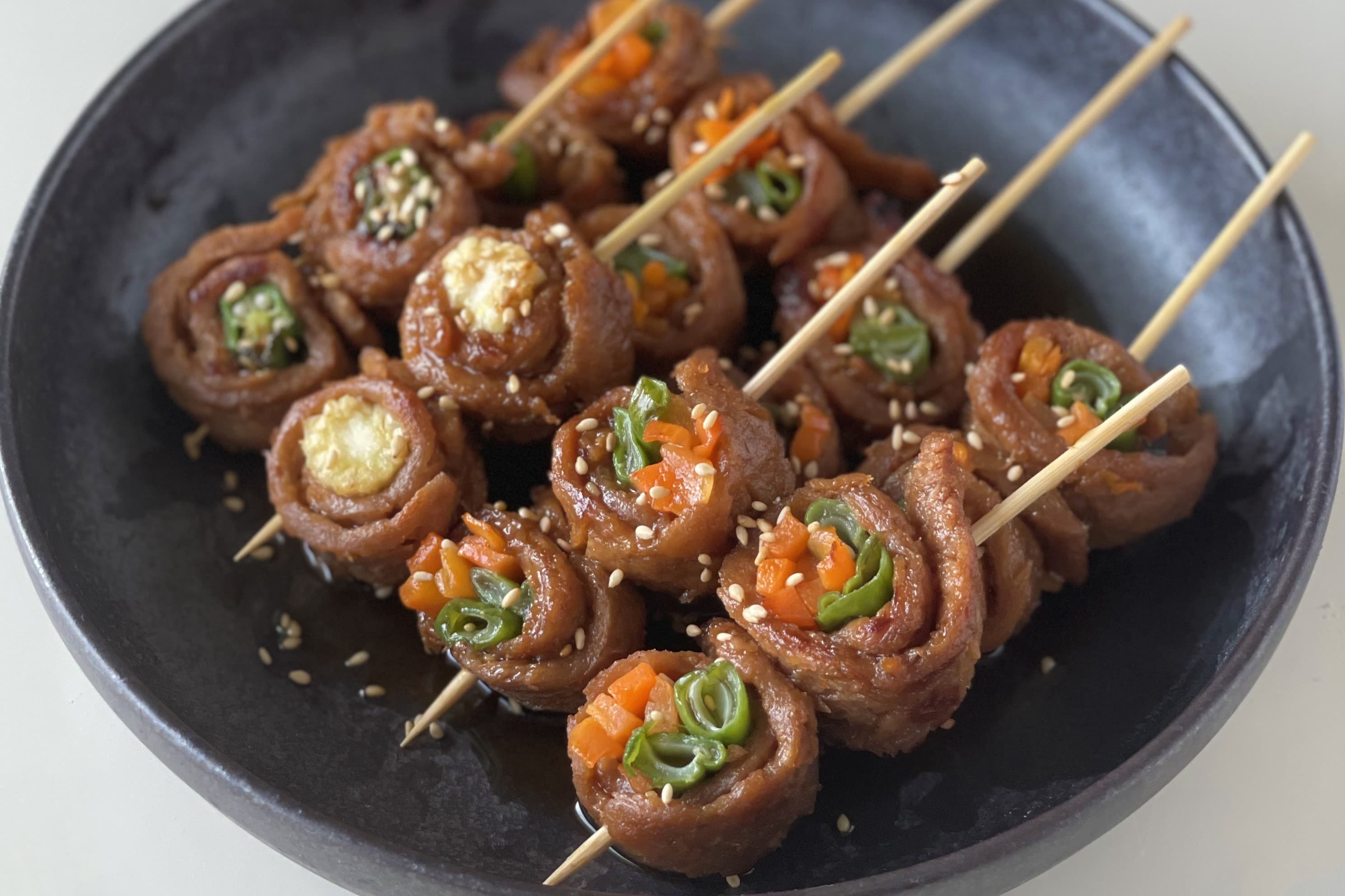 NEXTカルビ2.0で肉巻き野菜